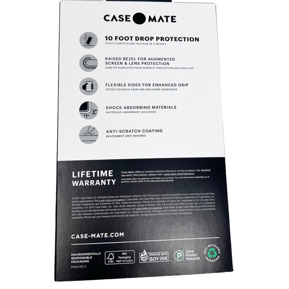 Case-Mate Karat Marble iPhone 12 13 Pro Max Case - Picture 5 of 6